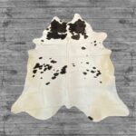 Hair-On Cowhide Rug Dark Brown & White