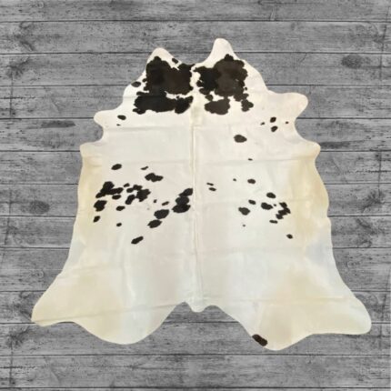 Hair-On Cowhide Rug Dark Brown & White