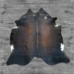 Hair-On Cowhide Rug Dark Brown