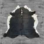 Hair-On Cowhide Rug Dark Brown & White