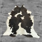 Hair-On Cowhide Rug Dark Brown & White