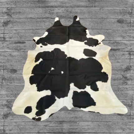 Hair-On Cowhide Rug Black & White