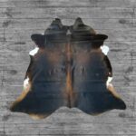 Hair-On Cowhide Rug Dark Brown & White
