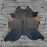 Hair-On Cowhide Rug Dark Brown