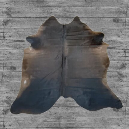 Hair-On Cowhide Rug Dark Brown