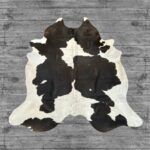 Hair-On Cowhide Rug Dark Brown & White