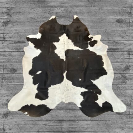 Hair-On Cowhide Rug Dark Brown & White