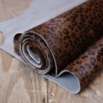 Ponyskin Leather Leopard Brown