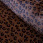 Ponyskin Leather Leopard Brown