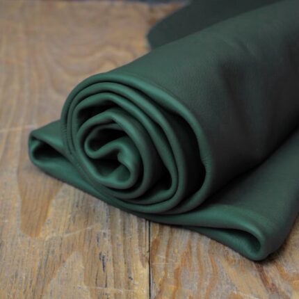 Smooth Cowhide Leather Pinewood Green