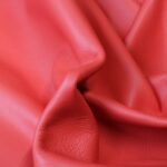 Smooth Cowhide Leather Geranoil Red