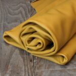 Smooth Cowhide Leather Canary Yellow