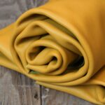 Smooth Cowhide Leather Canary Yellow