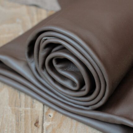 Smooth Cowhide Leather Bruciato Brown