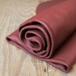 Smooth Cowhide Leather Rosewood Red