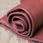 Smooth Cowhide Leather Rosewood Red