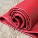 Smooth Cowhide Leather Fire Red