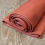 Smooth Cowhide Leather Papaya Orange