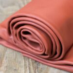 Smooth Cowhide Leather Papaya Orange