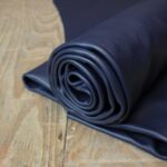 Smooth Cowhide Leather Navy Blue