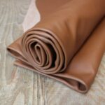 Smooth Cowhide Leather Lion Brown