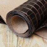Crocodile Embossed Cowhide T.Moro Brown