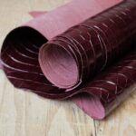 Crocodile Embossed Cowhide Bordeaux