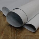 Δέρμα Κροκό Μοσχάρι Σταμπωτό CR04 Λευκό 1.90–2.10 m²