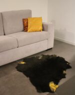 Seeweed Green Lambskin Shearling Hide For Rugs & Decoration