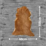 Honey Brown Lambskin Shearling Hide For Rugs & Decoration
