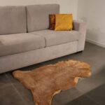 Honey Brown Lambskin Shearling Hide For Rugs & Decoration