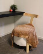 Honey Brown Lambskin Shearling Hide For Rugs & Decoration