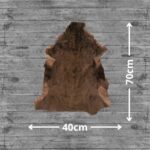 Cognac Brown Goatskin Hide For Rugs & Decoration