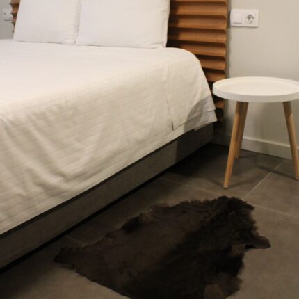 Cognac Brown Goatskin Hide For Rugs & Decoration