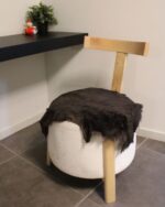 Cognac Brown Goatskin Hide For Rugs & Decoration