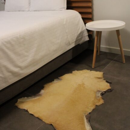 Camel Brown Goatskin Hide For Rugs & Decoration