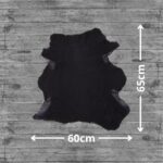 Midnight Blue Lambskin Shearling Hide For Rugs & Decoration