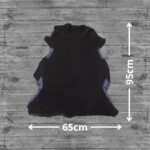 Deep Blue Lambskin Shearling Hide For Rugs & Decoration