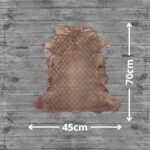 Mocca Brown Goatskin Hide For Rugs & Decoration