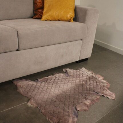 Mocca Brown Goatskin Hide For Rugs & Decoration