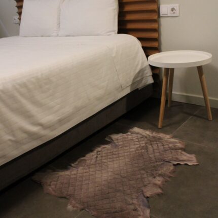Mocca Brown Goatskin Hide For Rugs & Decoration