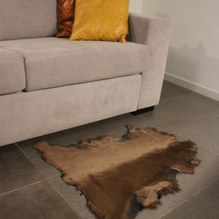 Taba Brown Goatskin Hide For Rugs & Decoration