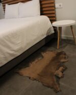 Taba Brown Goatskin Hide For Rugs & Decoration