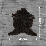 Midnight Brown Lambskin Shearling Hide For Rugs & Decoration
