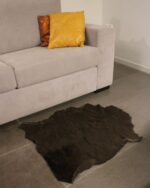 Bruciato Brown Goatskin Hide For Rugs & Decoration