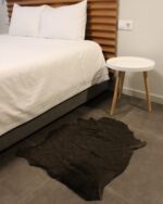 Bruciato Brown Goatskin Hide For Rugs & Decoration