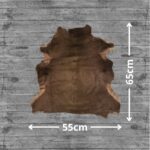 Dark Brown Goatskin Hide For Rugs & Decoration