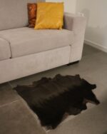 Dark Brown Goatskin Hide For Rugs & Decoration
