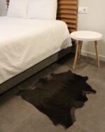 Dark Brown Goatskin Hide For Rugs & Decoration