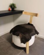 Dark Brown Goatskin Hide For Rugs & Decoration